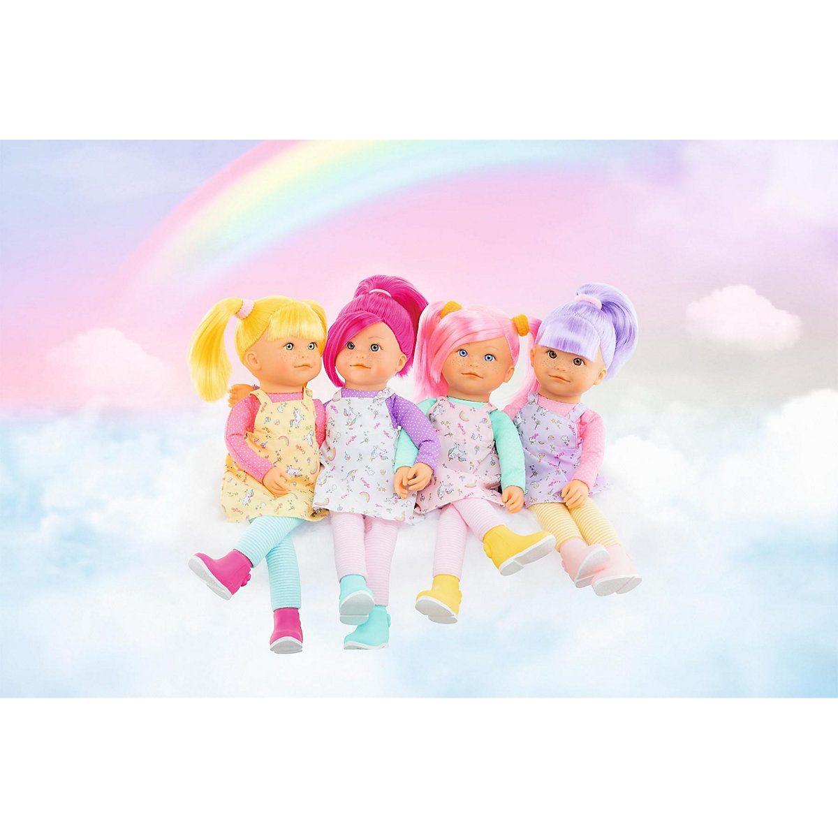 Corolle Rainbow Doll Praline mit zartem Vanilleduft mit Schlenkerbeinen 40cm