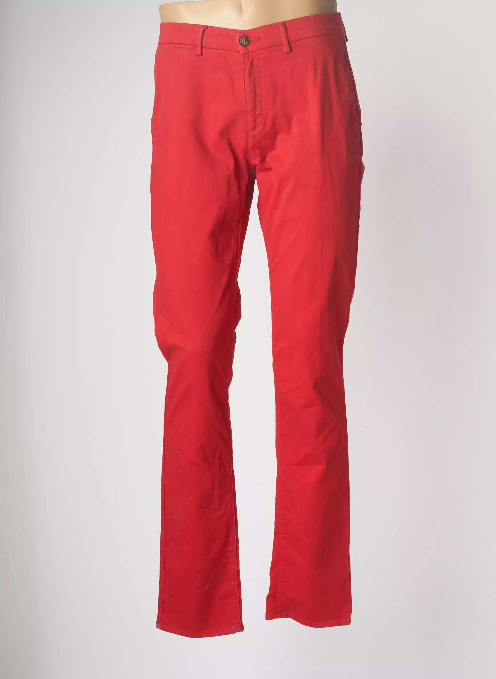 Happy Pantalons Chino Homme couleur rouge