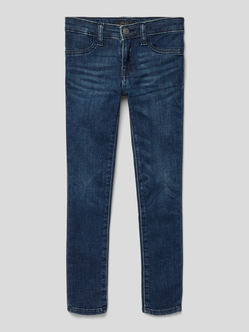 Jeans mit Gesäßtaschen Modell 'AUBRIE' in jeans