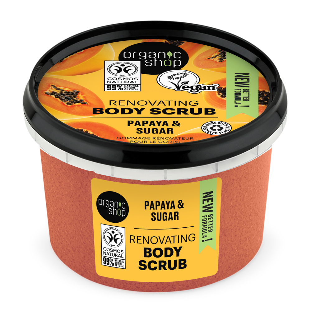 organic shop Gommage rénovateur Papaye Vegan Naturel Gommage corps