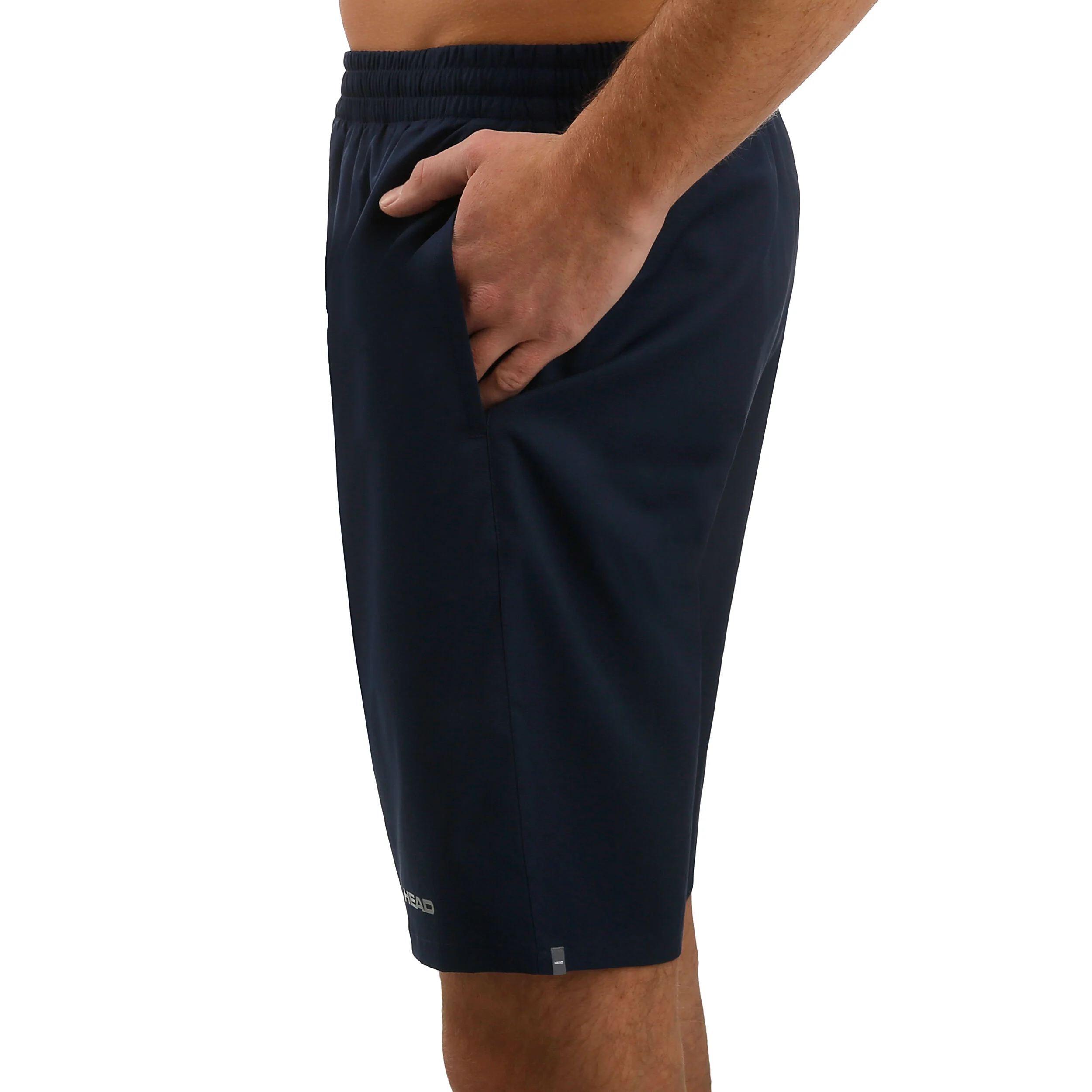Club 9in Shorts Herren - Dunkelblau, Silber