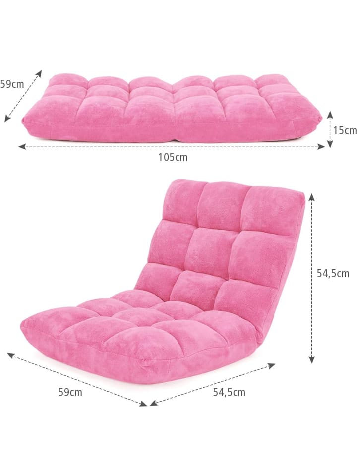 COSTWAY Bodenstuhl in Rosa günstig kaufen onesize