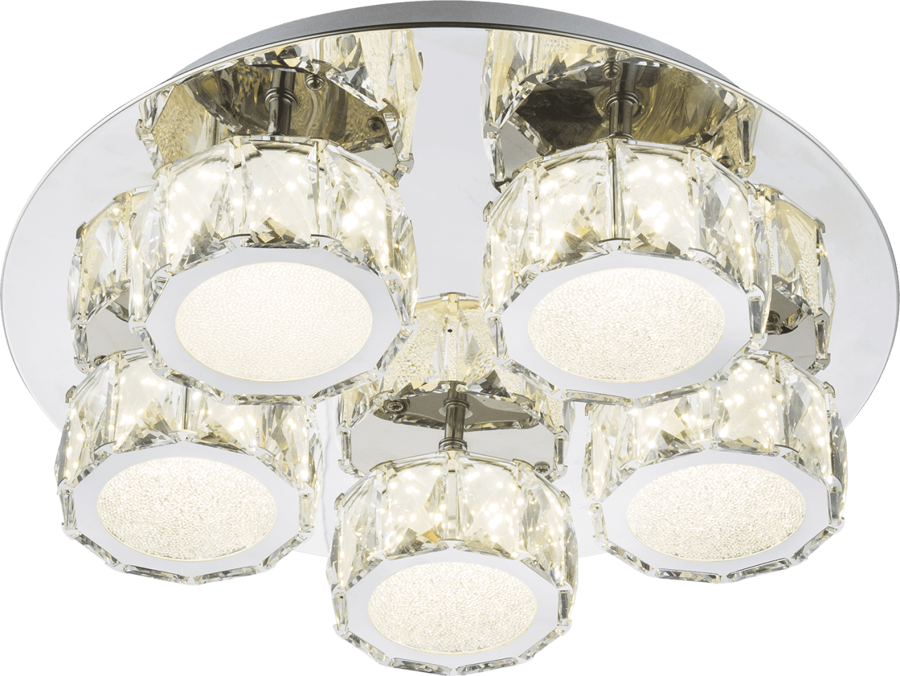 Globo Lighting - AMUR - Deckenleuchte Metall verchromt, LED