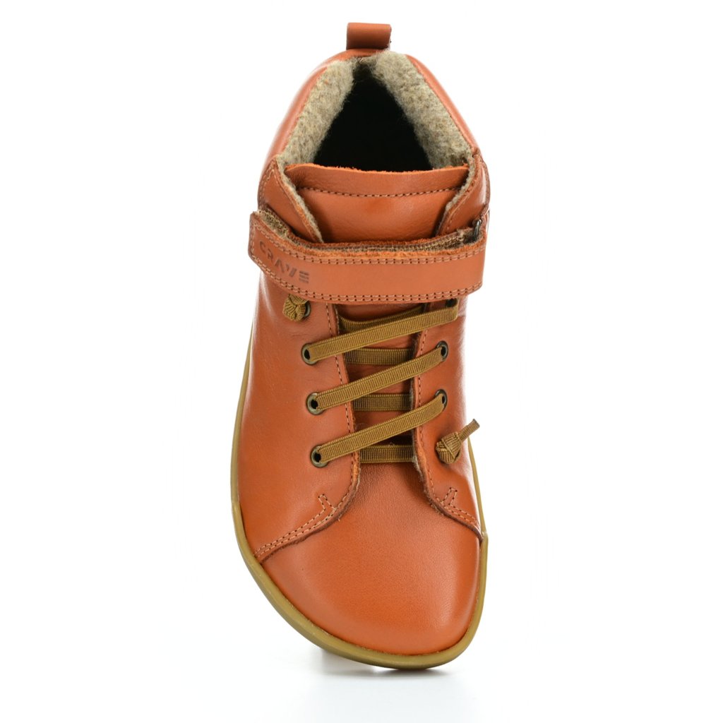 Crave Bergen Winter Cognac Winter-Barfußstiefeletten