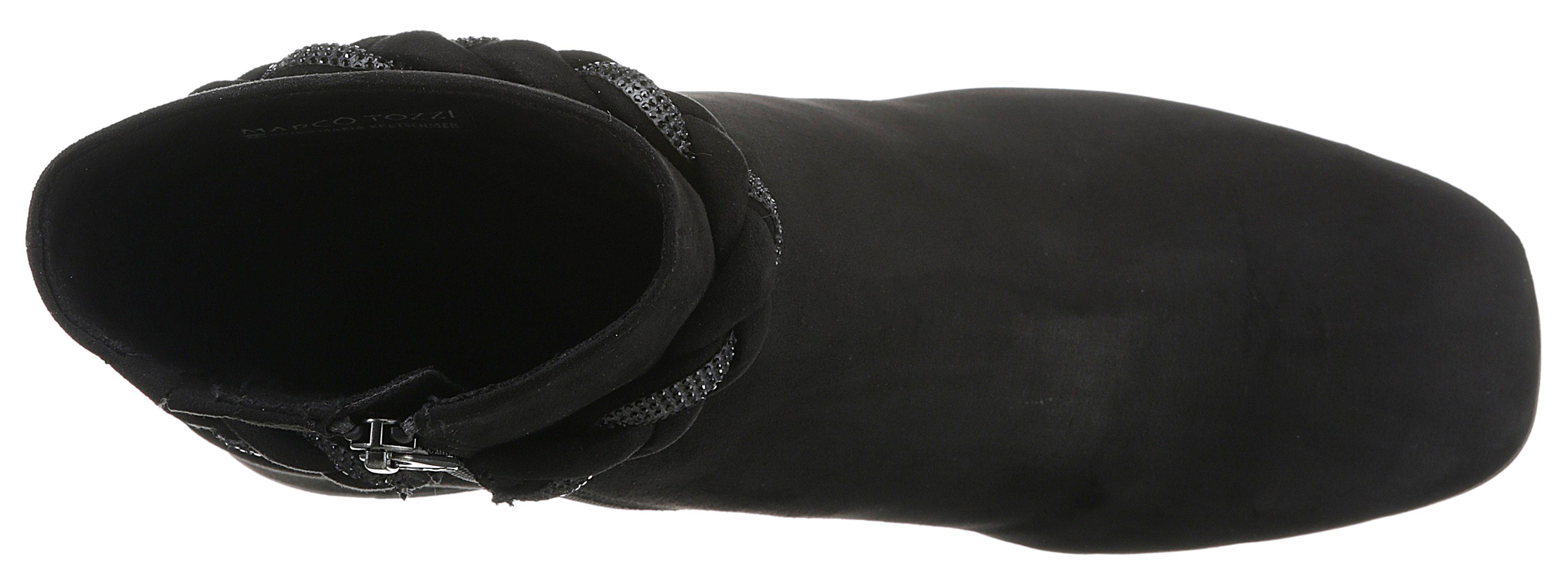 MARCO TOZZI by GMK Stiefelette mit geflochtenem Zierriemchen