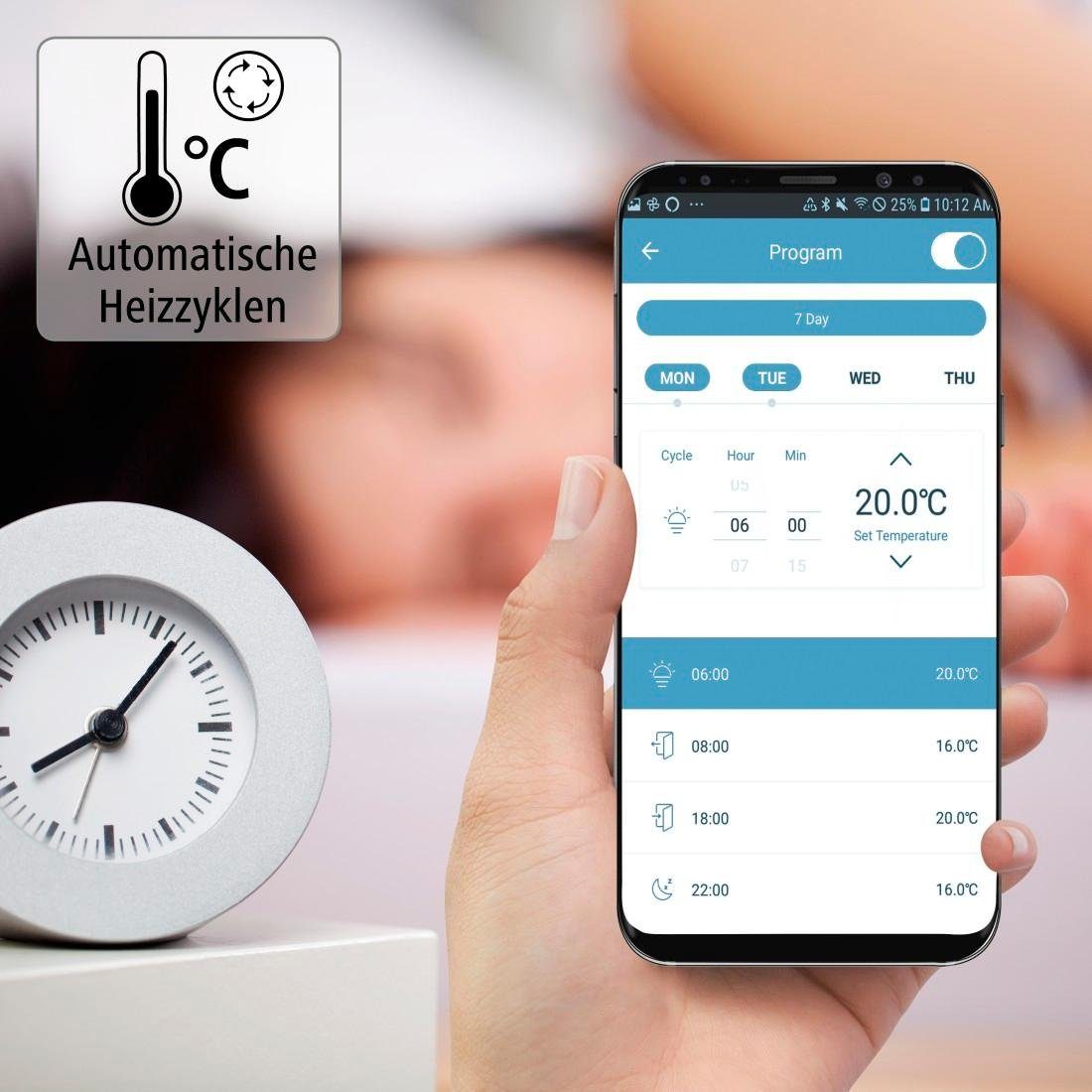 Hama Smartes Heizungsthermostat für WLAN Heizungssteuerung, mit Adapter Smart-Home-Station
