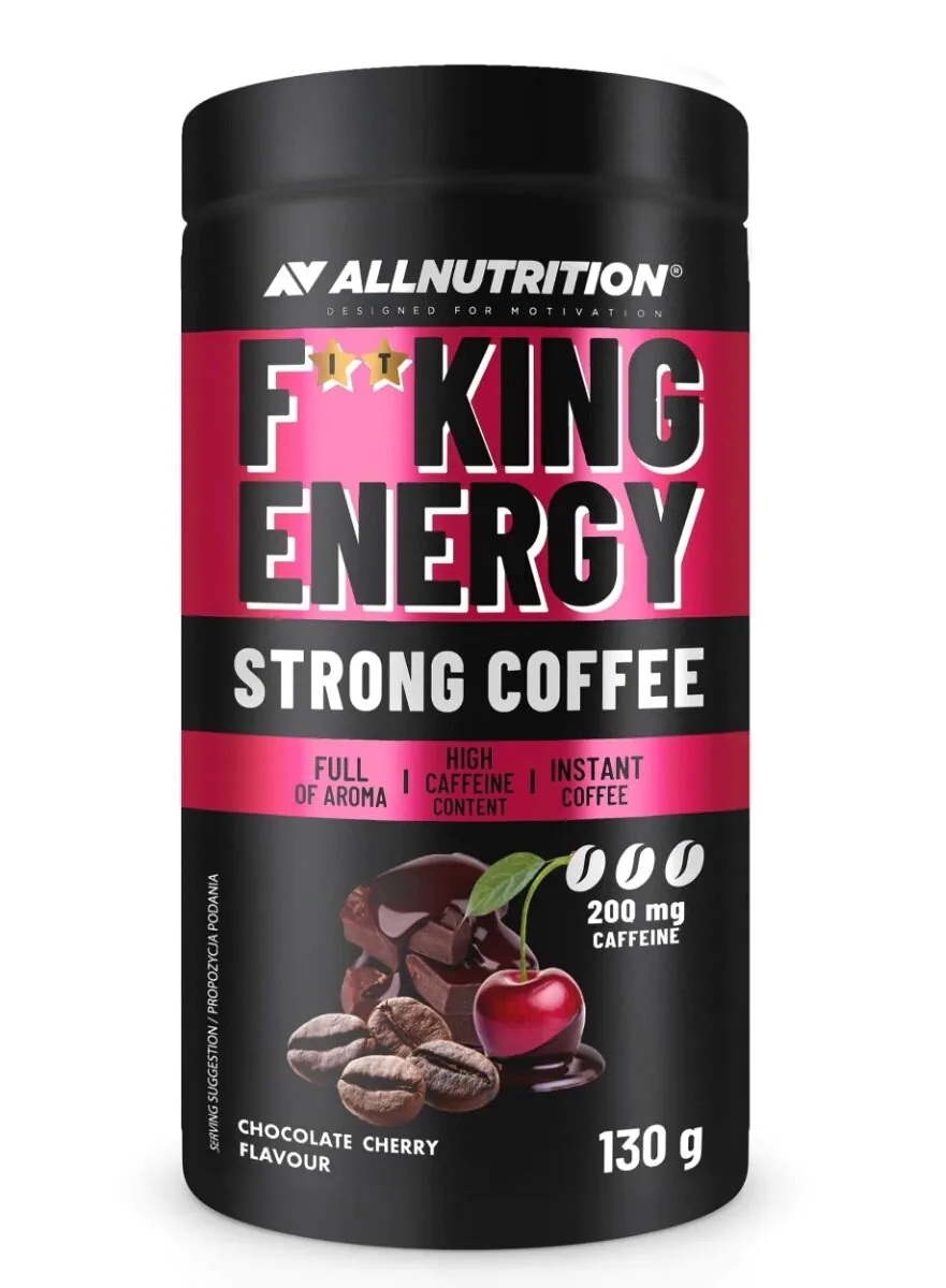 Allnutrition Fitking Energy Strong Coffee Čokolada Cherry - instant kafa 130 g