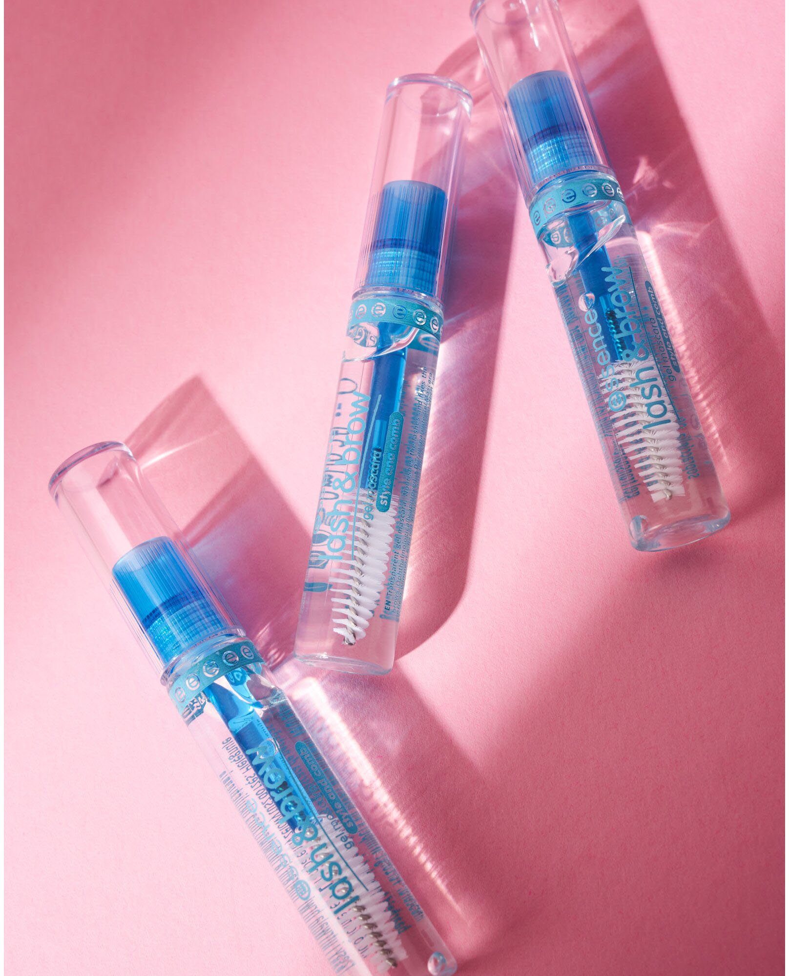 Essence Mascara lash & brow gel, 3-tlg., Wimperntusche und Augenbrauen-Gel, pflegend
