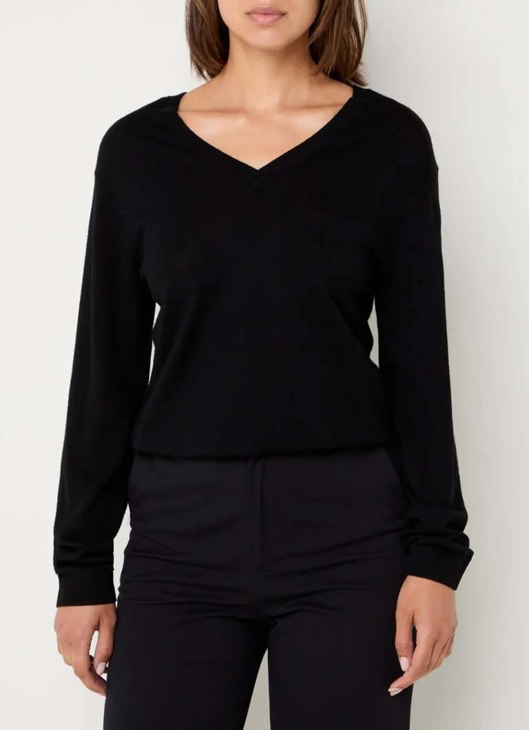 Maglione Benetton in lana merino a maglia fine