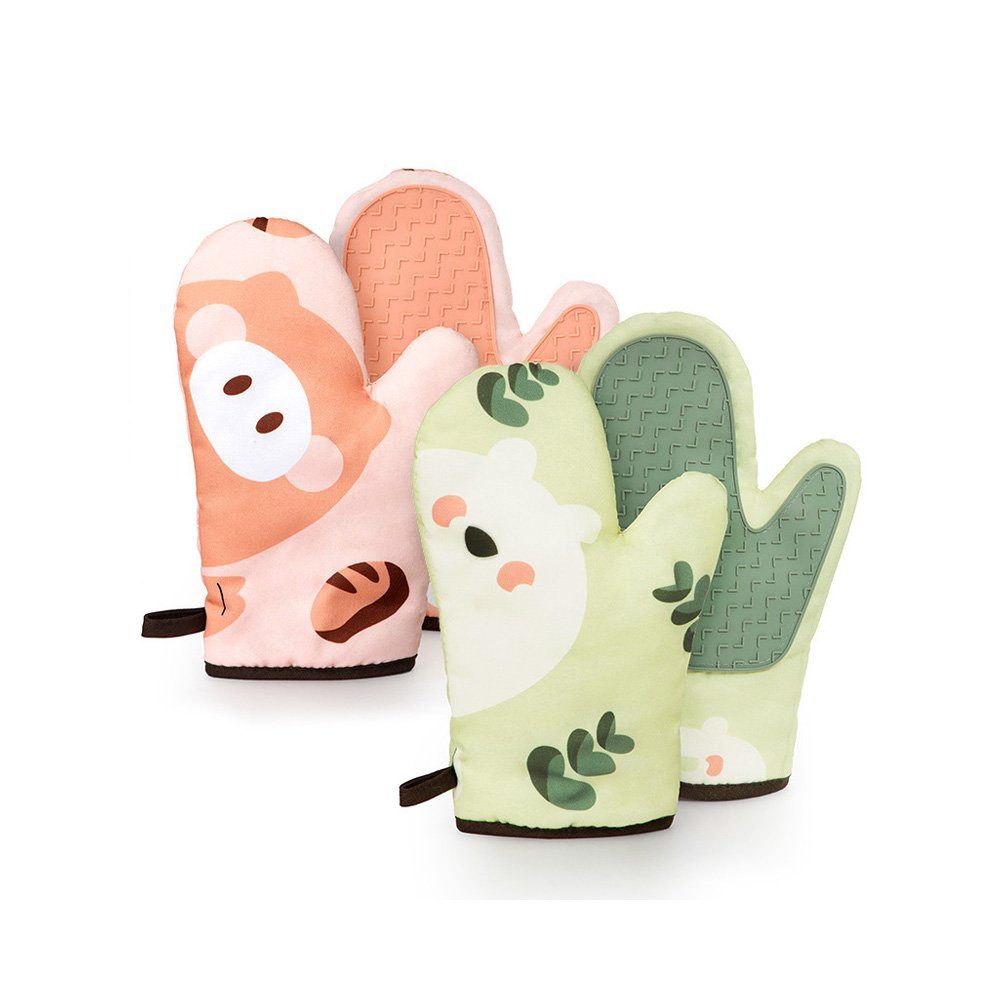 Tian Dee Topfhandschuhe Verdickte Hitzebeständige Ofenhandschuhe, Küche Topfhandschuhe
