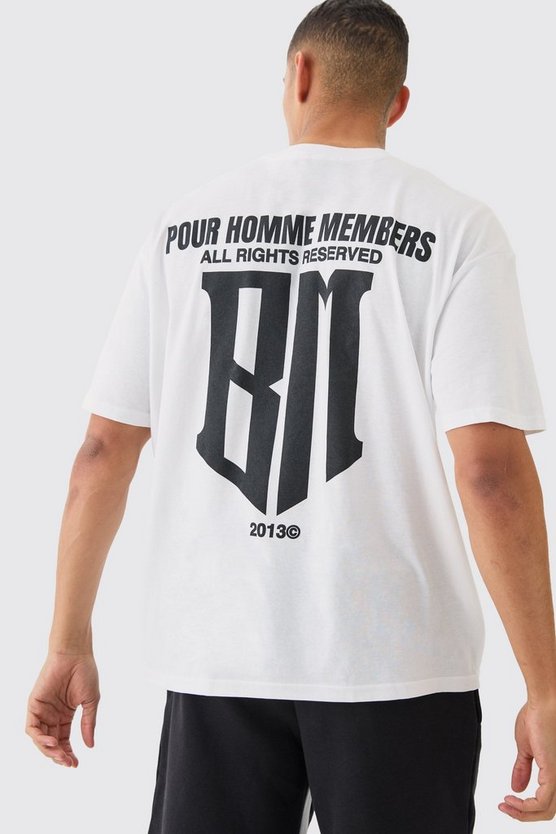 Oversize T-Shirt mit Bm-Print