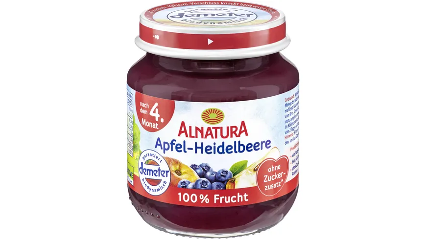 Alnatura Bio Apfel-Heidelbeere Babygläschen 125 g