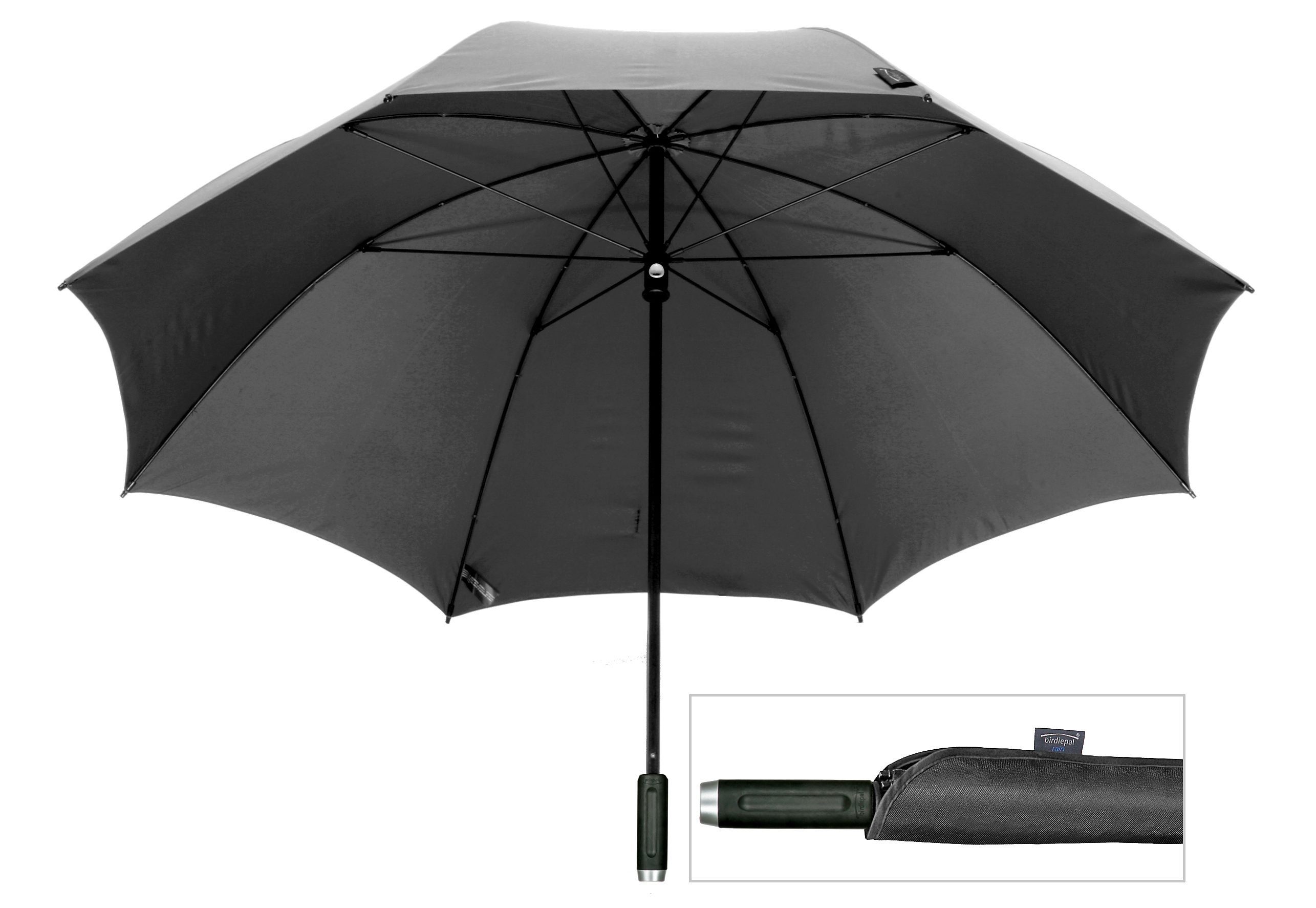 EuroSCHIRM® Stockregenschirm birdiepal® rain, mit extra großem Dach