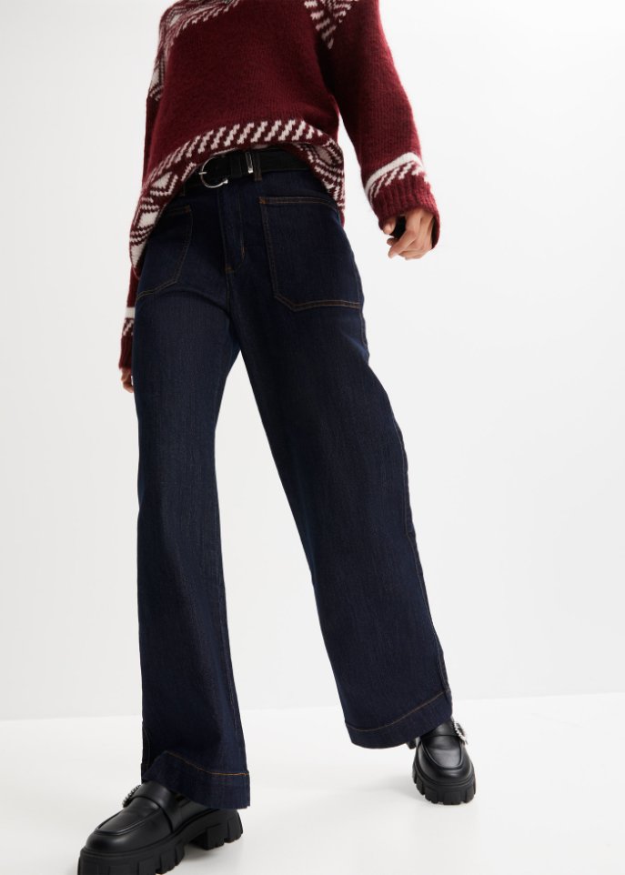 Komfort-Stretch-Jeans, Wide