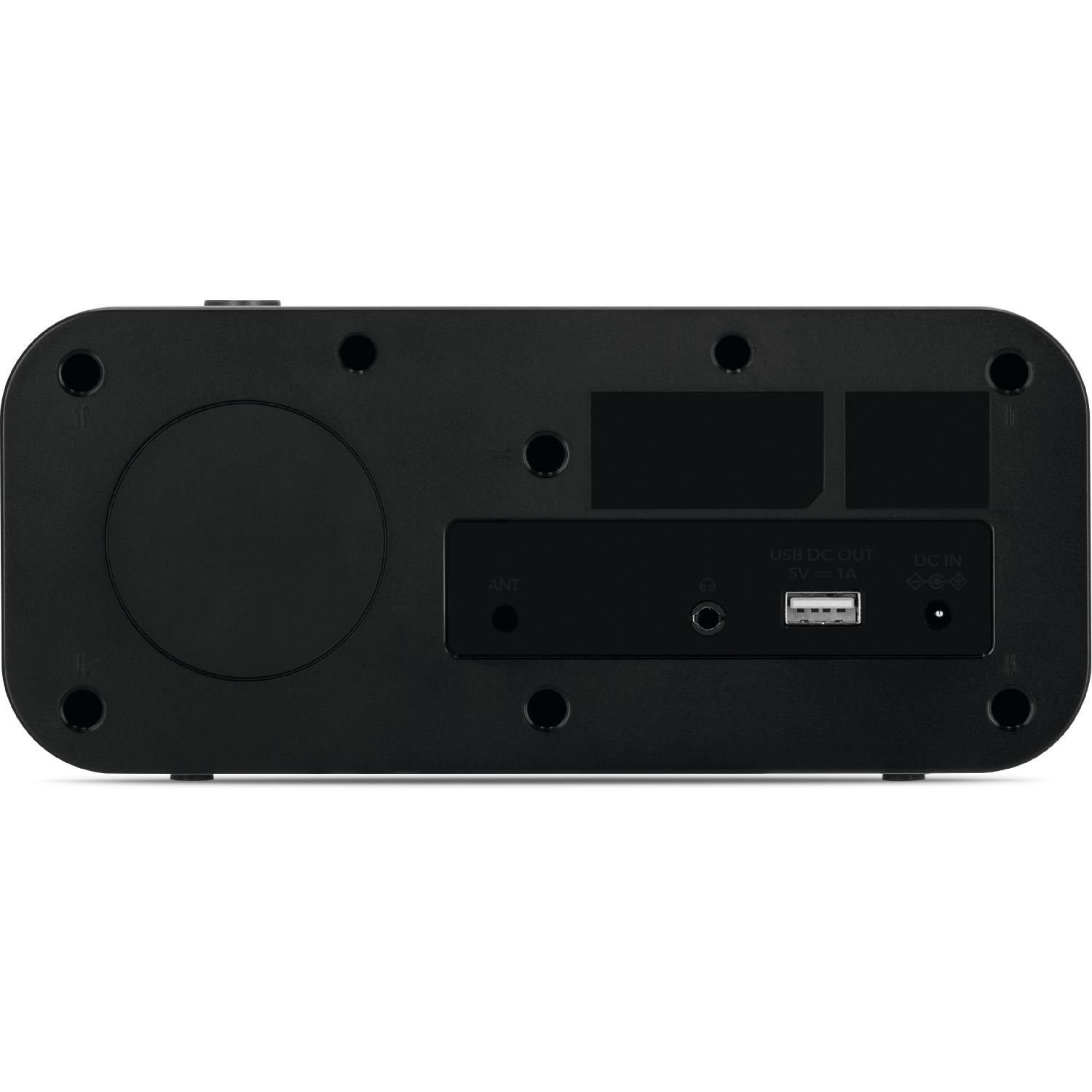 TechniSat VIOLA CR 1 D TechniSat Wireless Charging Display UKW-Radio Digitalradio (DAB) (DAB+ Digitalradio, Uhr- und Datumsanzeige, Zwei Radiowecktimer möglich)