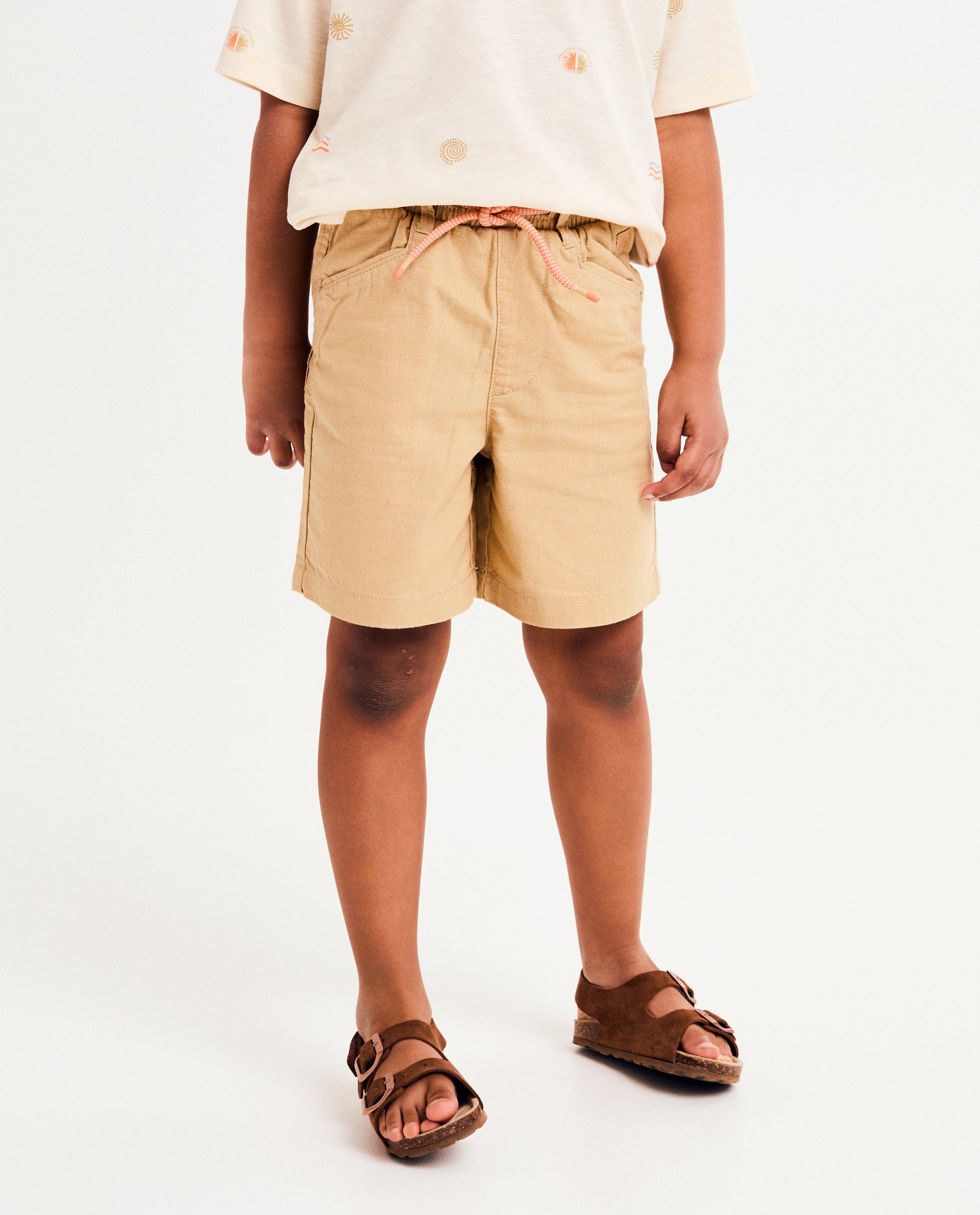 Maya Brown shorts, lös passform ljusbrun