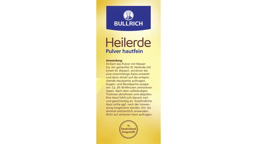 Bullrich Heilerde Pulver hautfein 500 g
