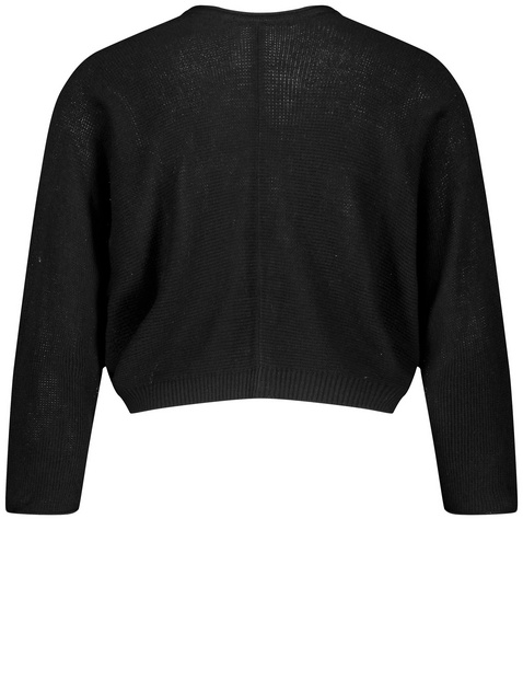 Bolero-Strickjacke mit 3/4 Arm