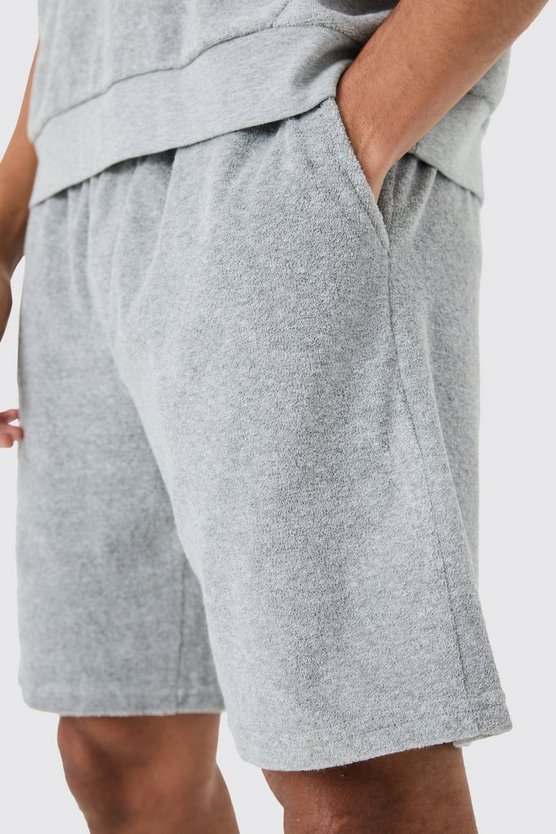 Lockere mittellange Frottee Homme Shorts
