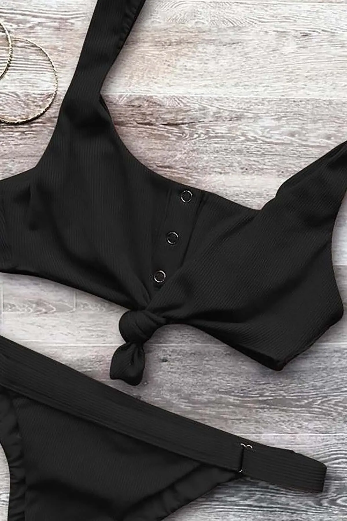 Angelsin  Schwarzes Bikinioberteil