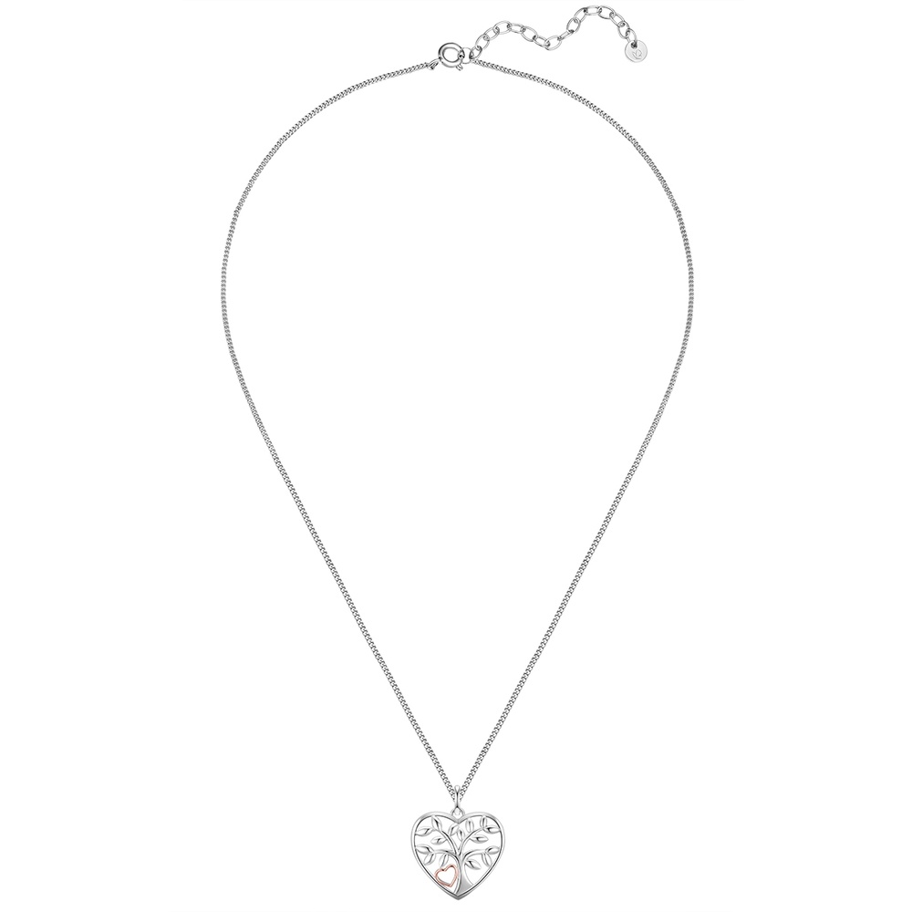 Glanzstücke München Chaîne Arbre de vie Argent sterling en Argent/or rose collier