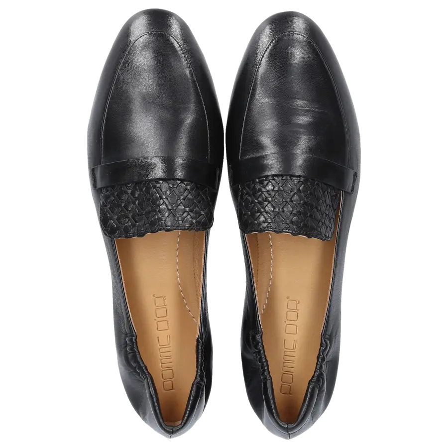 Pomme D`OR - Ballerinas 0163 Kalbsleder - schwarz