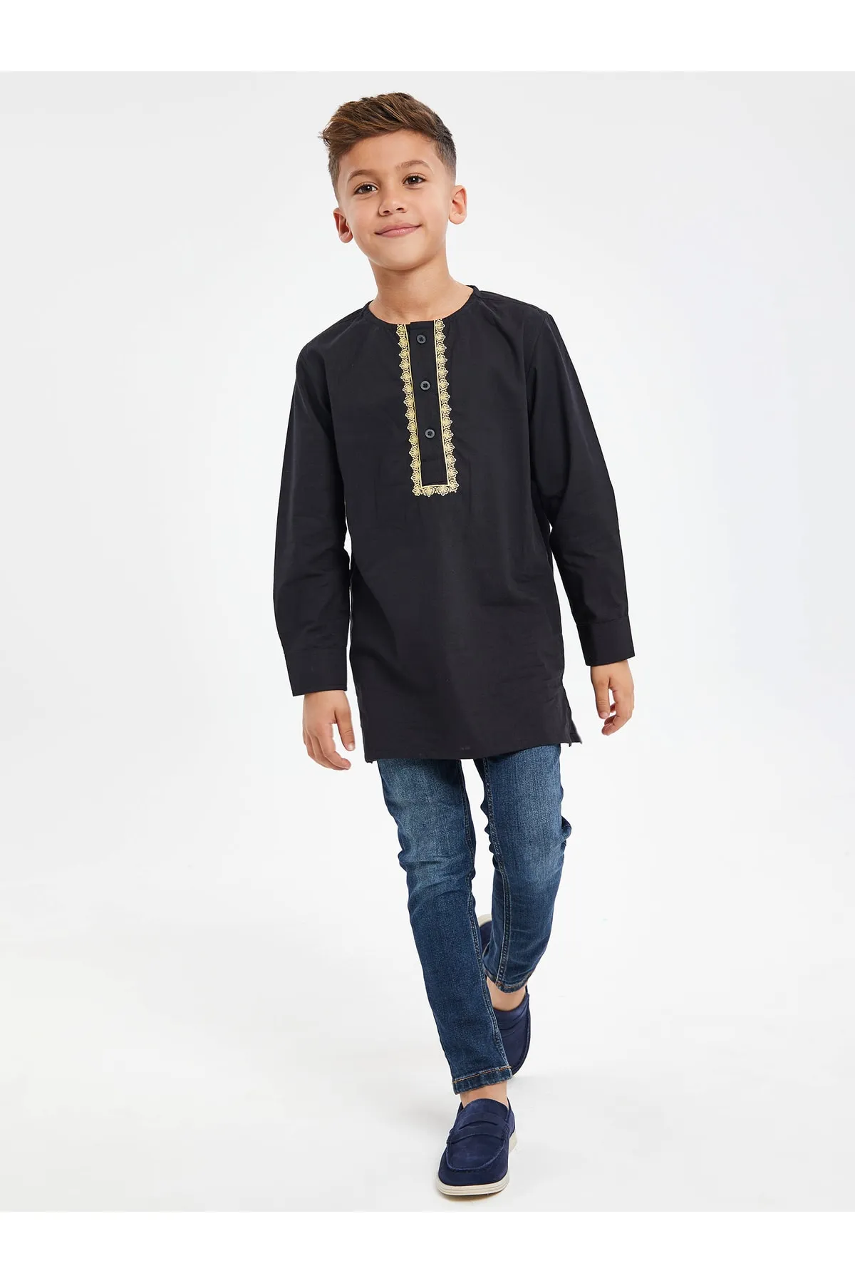 Threadboys  Hemd - Schwarz - Regular Fit