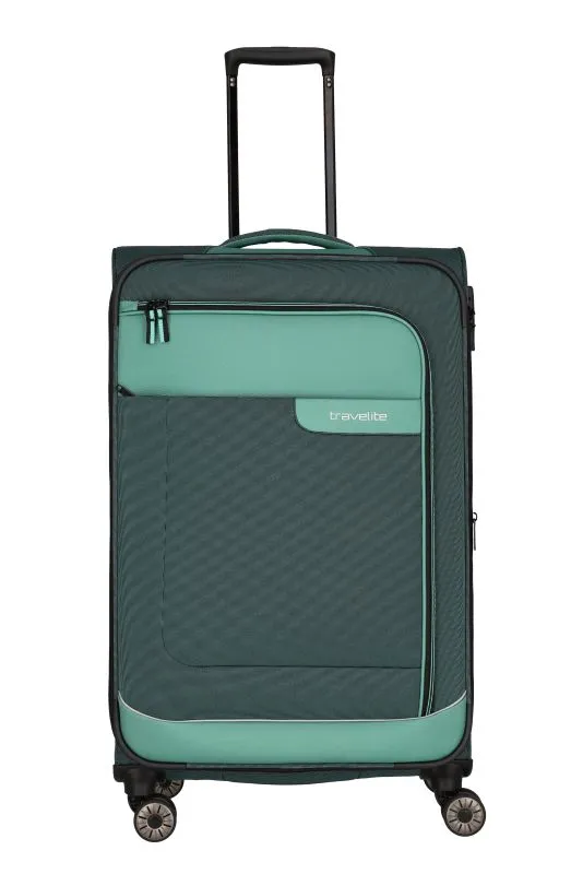 Travelite VIIA Kofferset 4 Rollen Größe L\/M\/S + Reisetasche - Eukalyptus