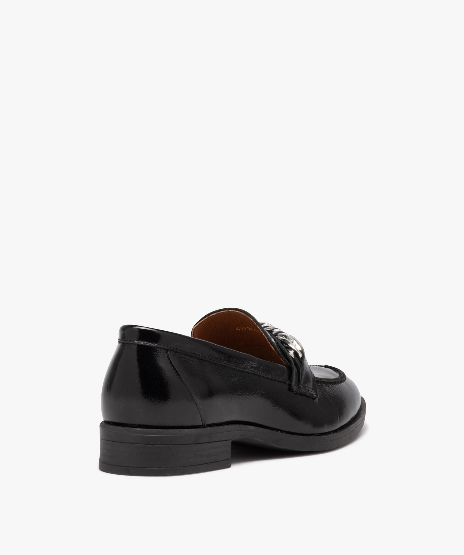 Mocassins femme en cuir uni verni - Taneo noir | GEMO