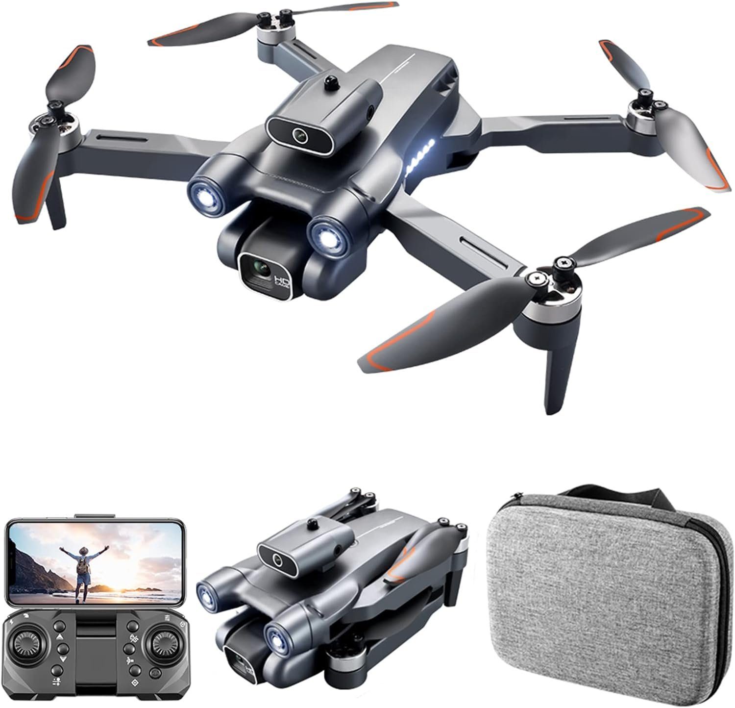 Goolsky Drohne (LS-S1S Drohne mit Kamera 4K WIFI Professional Bürstenloser Quadcopter, Positionierung, Gestenfotografie, Maintien D'Altitude Mode 'Headless)