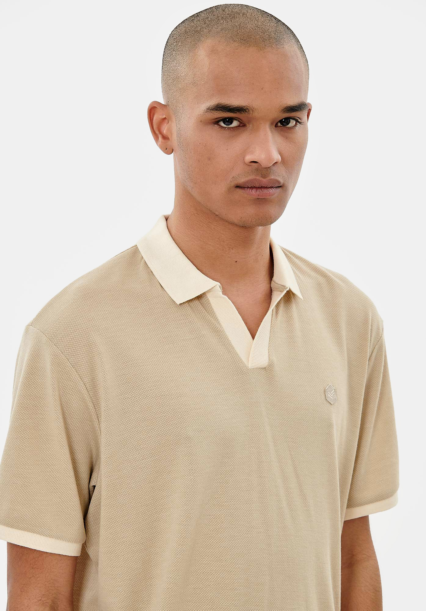 SHRI   Polo beige Homme