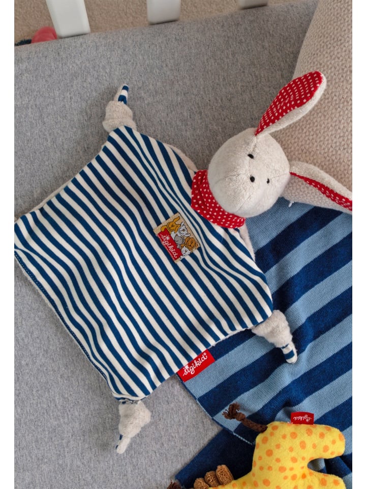 Sigikid Schnuffeltuch Hund in weiß/blau/rot günstig kaufen onesize