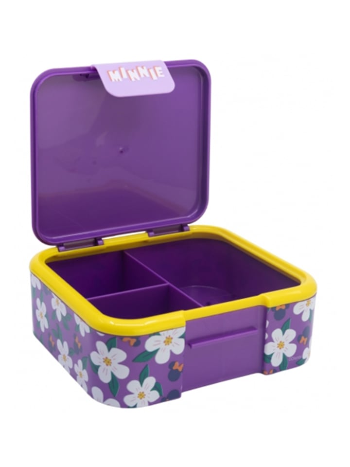 Disney Minnie Mouse Kinder Premium Brotdose Lunchbox mit 3 Fächern in Lila günstig kaufen onesize