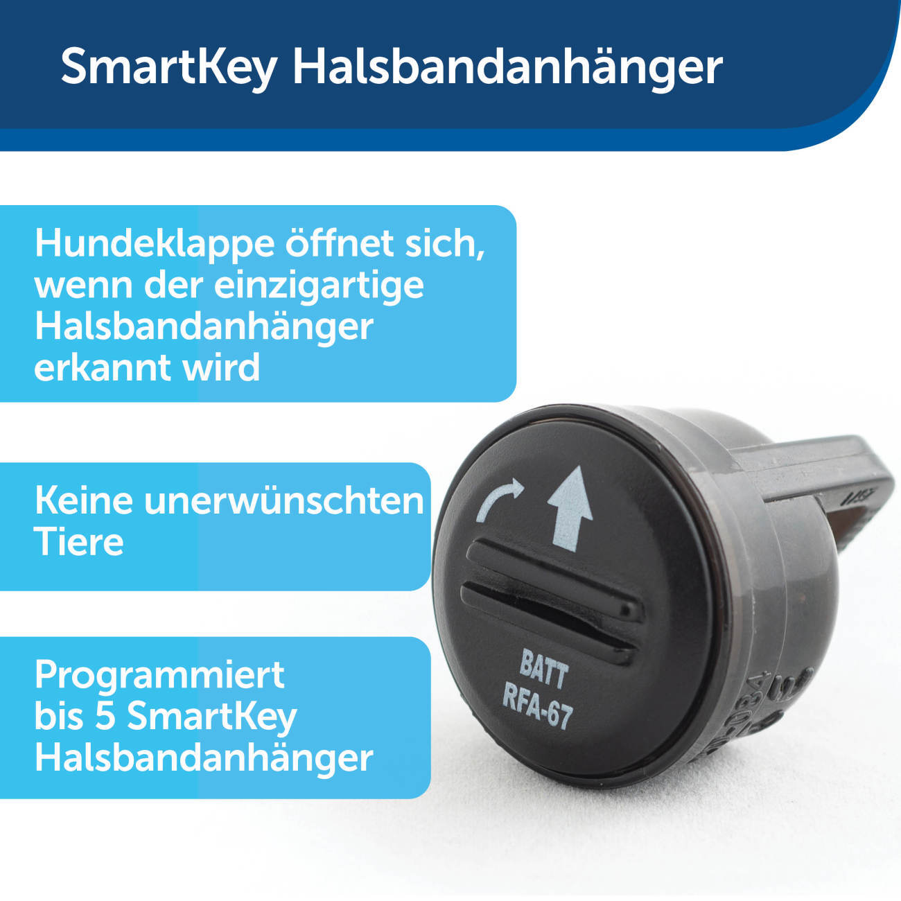 PetSafe Türschutzgitter & Hundeklappen PetSafe SmartDoor Elektronische Hundeklappe, Größe L, Weiß
