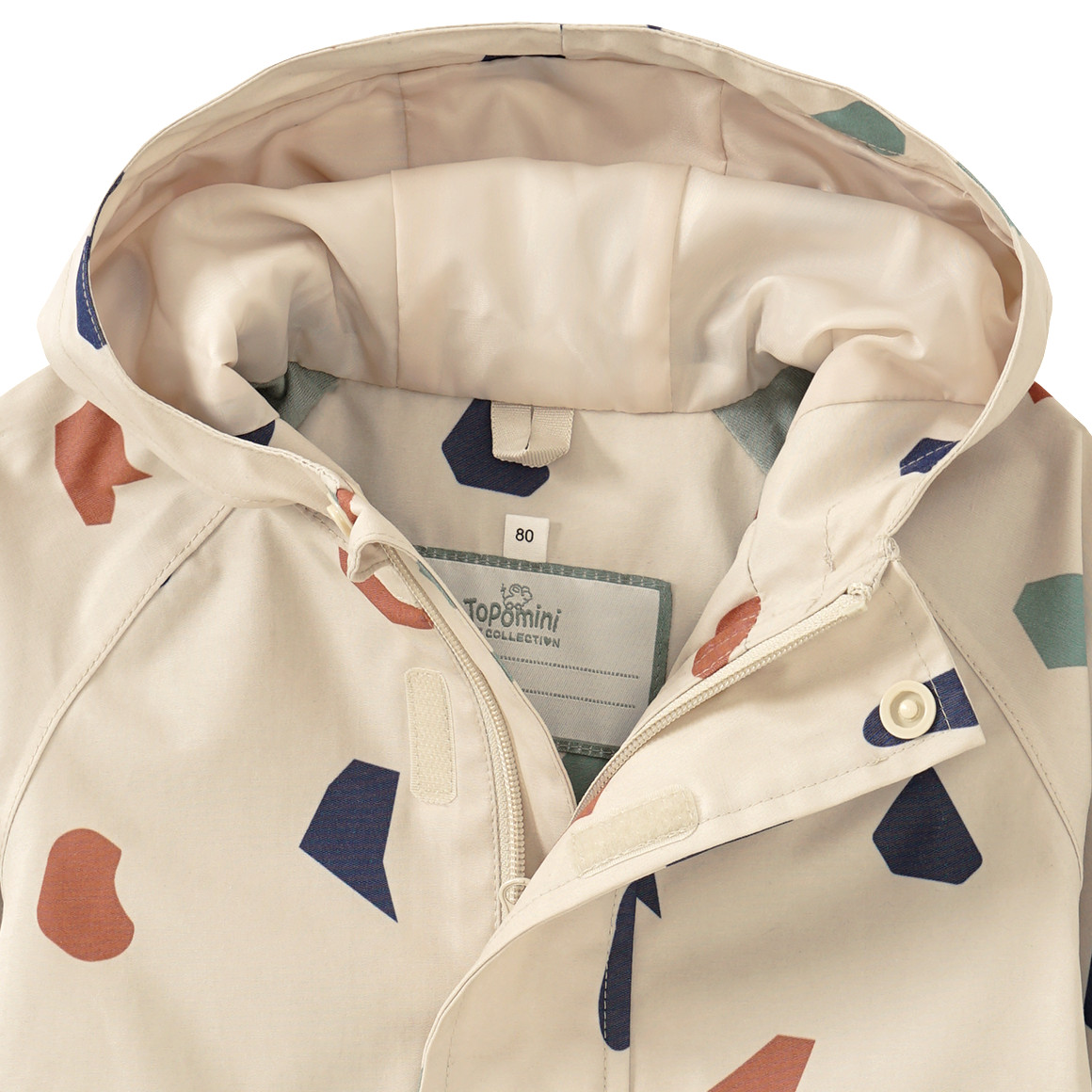 Baby Regenjacke mit grafischem Allover-Print