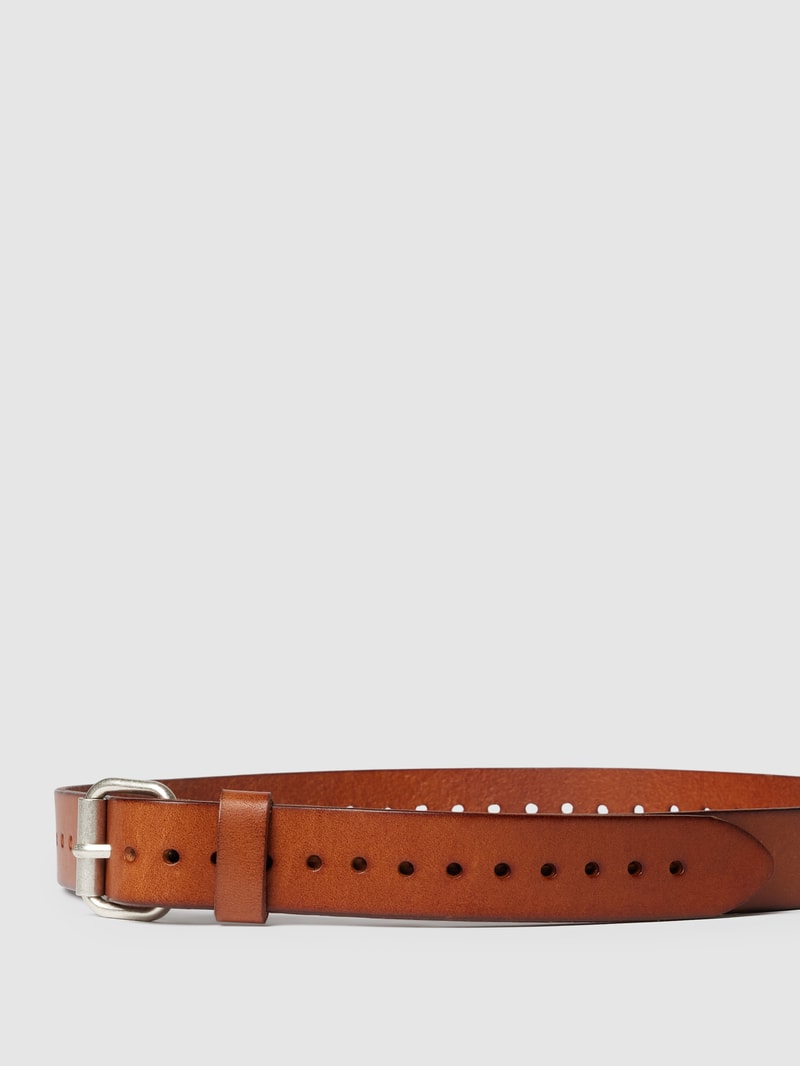 Gürtel mit Label-Detail Modell 'Eika' in cognac