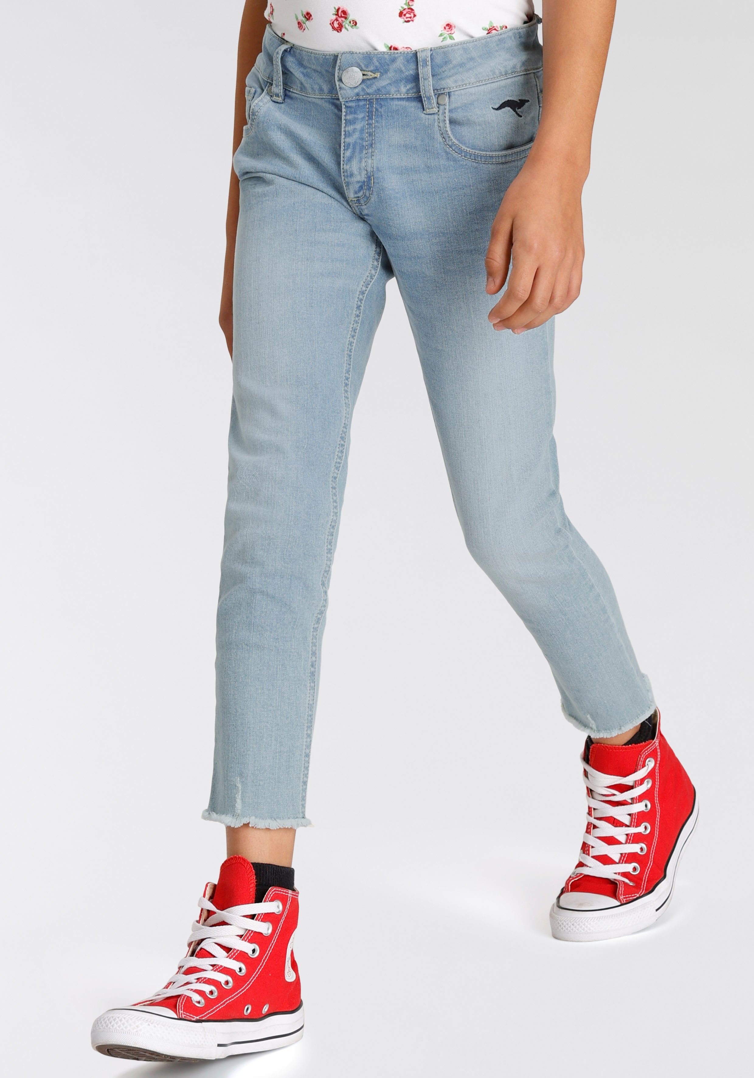 KangaROOS 7/8-Jeans mit geschnittener Saumkante