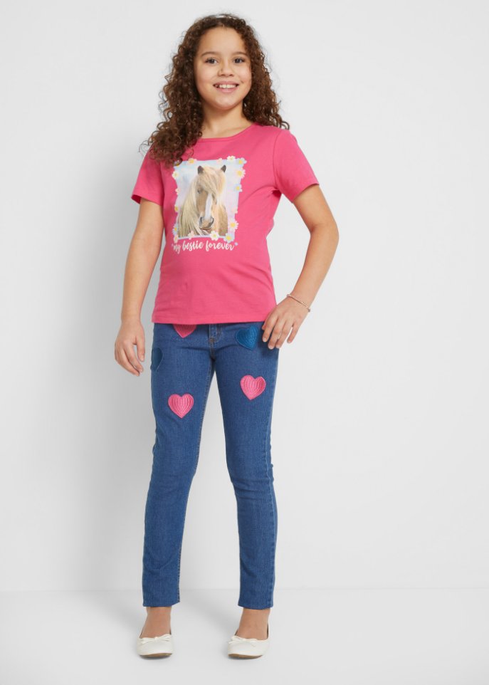 Mädchen T-Shirt (2er Pack) aus Bio-Baumwolle