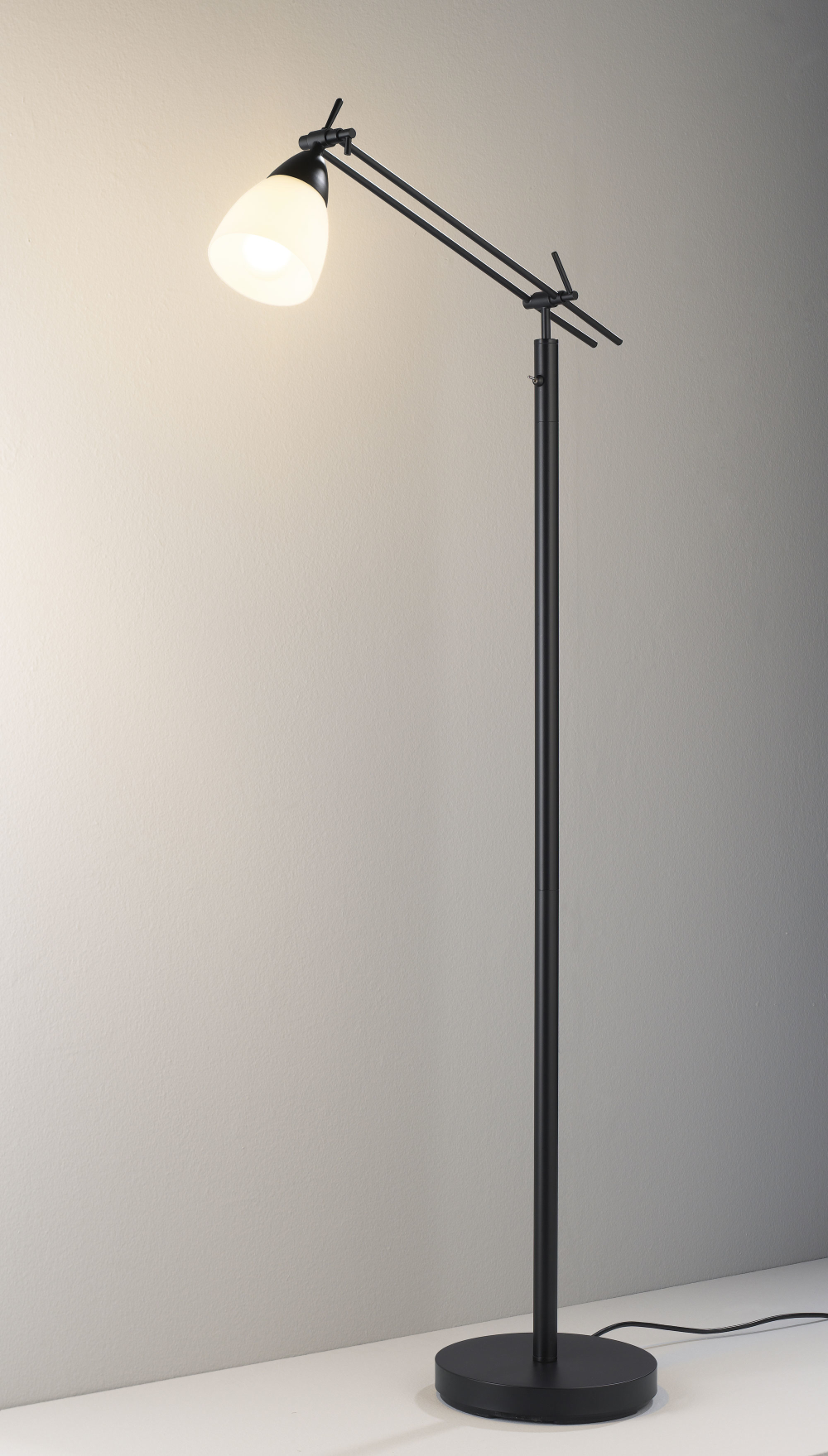 Stehleuchte 1flg. Curo schwarz matt
