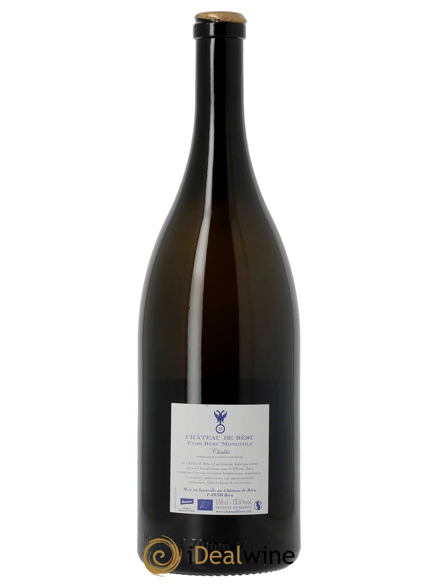 Chablis Clos Béru Monopole Château de Béru  2019 - Lot de 1 Magnum