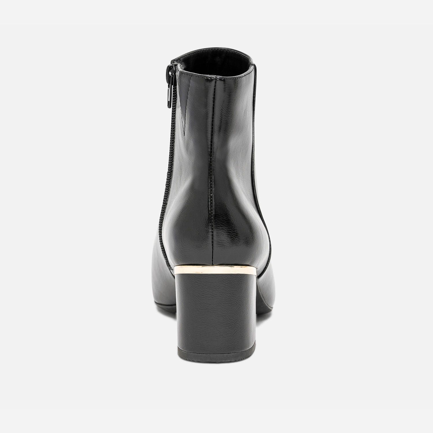 Boots noir avec barrette talon