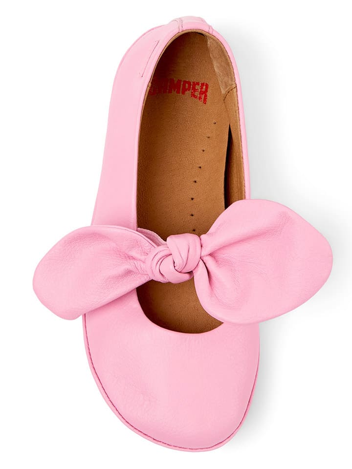 Camper Leder-Ballerinas in Rosa günstig kaufen