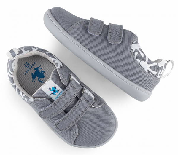 HopFrög ~ Smart Walker Canvas Sneaker ~ Eco Gray