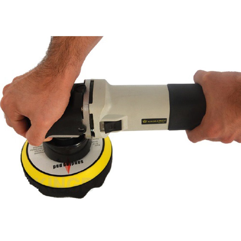 PROMAFIT Exzenter Poliermaschine Exzenter Poliermaschine 710 W 8mm Hub (Set 4), 2500 min. U/min, 6800 max. U/min, (Set, 4), ohne Akku und Ladegerät, Poliermaschine für Rechts- und Linkshänder