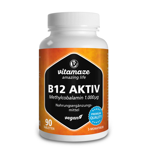 B12 AKTIV 1.000 µg vegan Tabletten  90 St  Tabletten