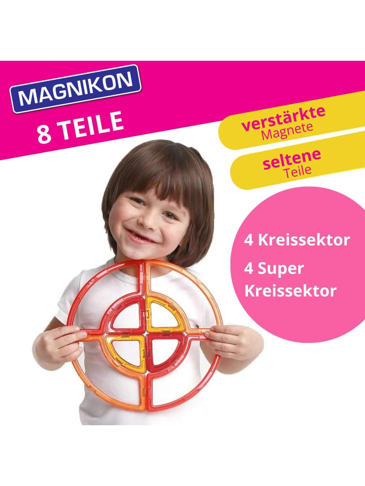 MAGNIKON Magnetische Bausteine Kreissektor 4   Super Kreissektor 4- ab 3 Jahren günstig kaufen onesize