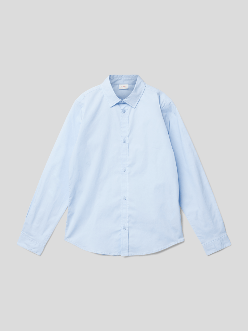 Hemd mit Kentkragen in bleu