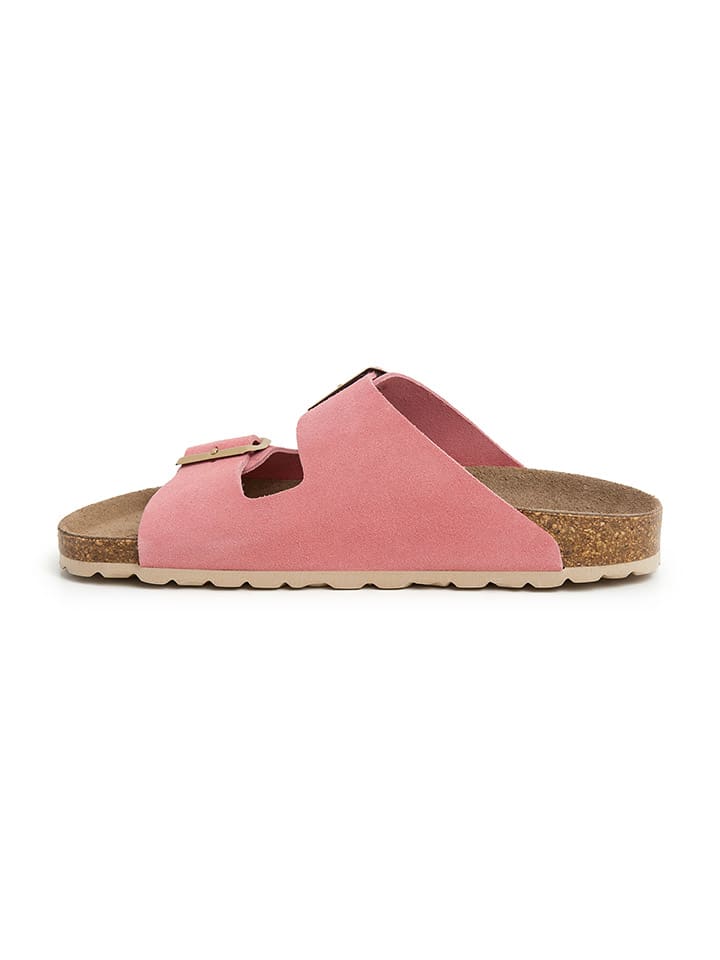 SABOKETS Leder-Pantoletten in Rosa günstig kaufen