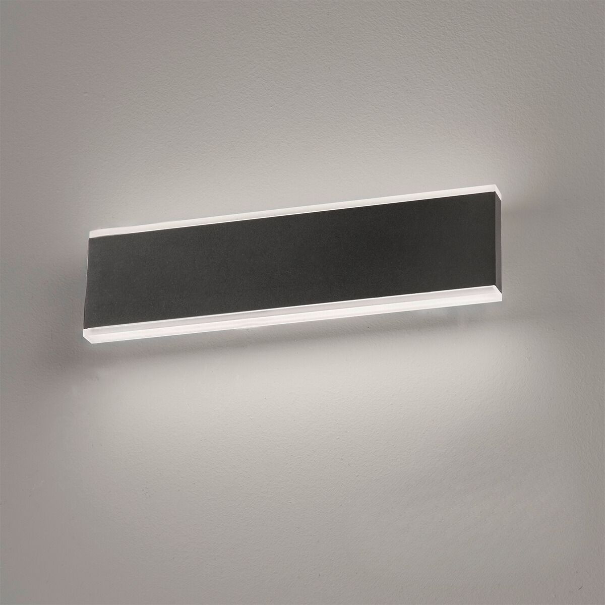 Fischer & Honsel LED Wandleuchte Muur Schwarz