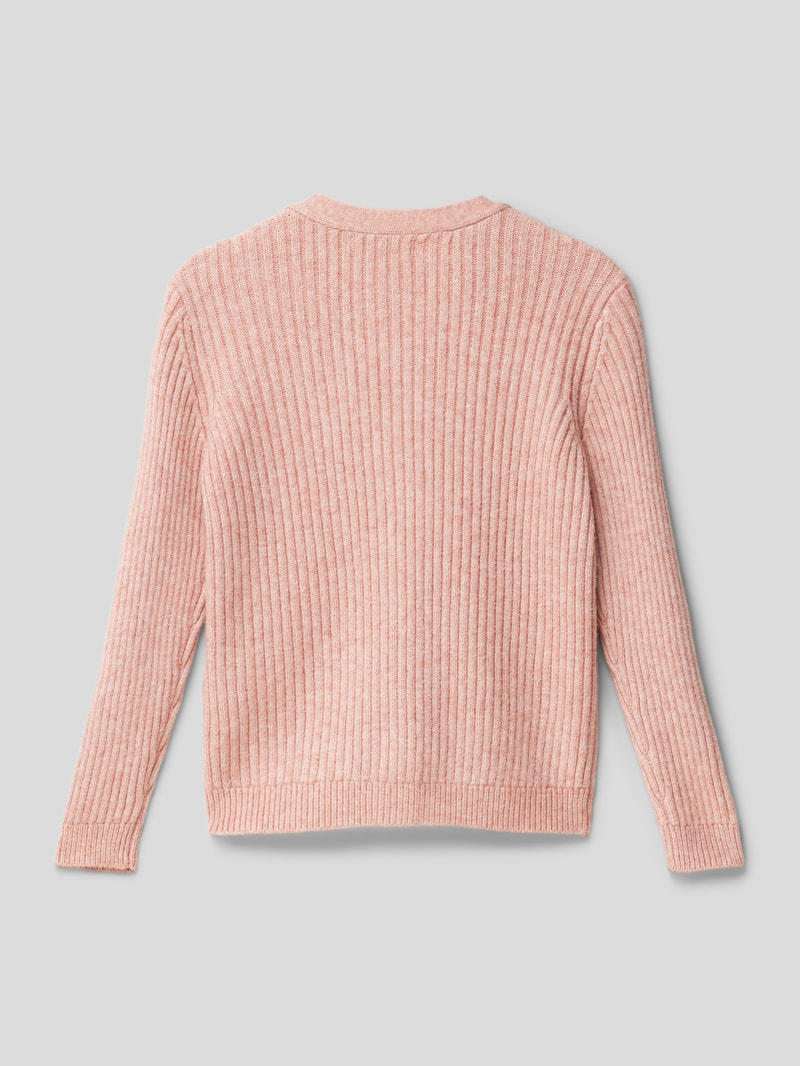 Strickjacke aus Viskose-Mix mit Knopfleiste Modell 'NEWKATIA' in altrosa